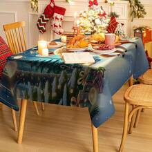 1/20 pièces Nappes de Noël, Cadeaux de Noël de luxe et colorés, Nappes avec motifs mignons de rennes et de sapins de Noël, Décoration d'ambiance de Noël, Convient pour le style de Noël, Convient pour une utilisation intérieure et extérieure, Décoration de table de cuisine et de salle à manger, Cadeaux pour la famille et les amis