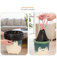 45pcs Trash Bags Drawstring Garbage Bags-Coocn Thicker Heavy Bathroom Trash Can Liners For Bedroom Home Kitchen ,15pcs/Roll
