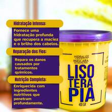Lisotherapy Hydration And Hair Strengthening Mask Hidralize 400g - 彩色 - 查看 1