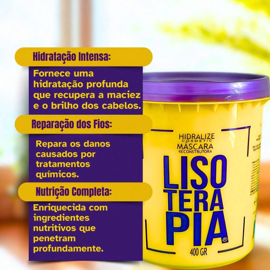 Lisotherapy Hydration And Hair Strengthening Mask Hidralize 400g - 彩色 - 查看 1