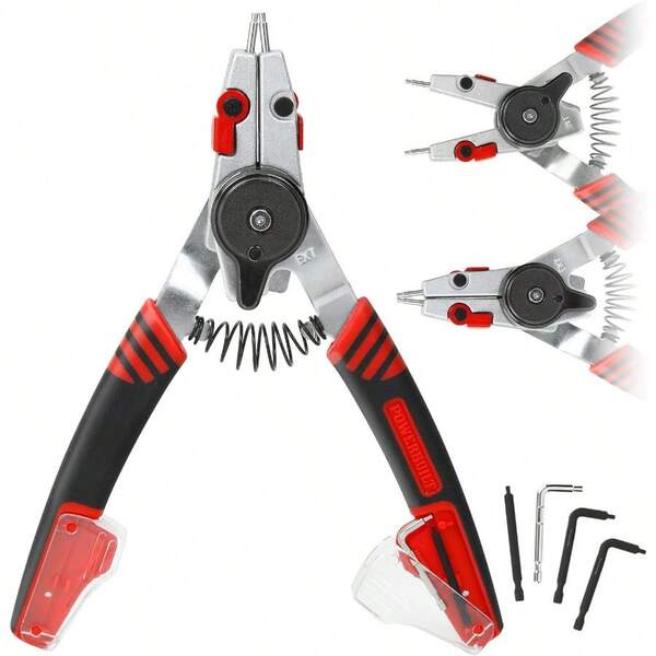 Alltrade 941336 Combo Switch Int EXT Snap Ring Pliers D