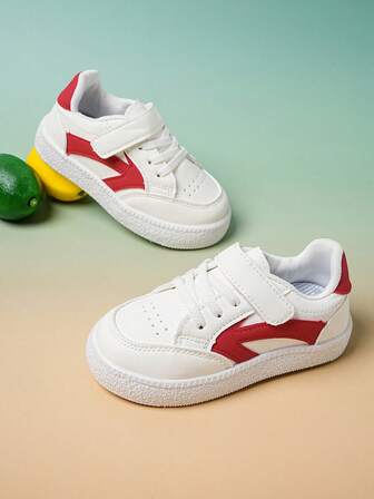 1 Paio di scarpe sportive Unisex con Suola Piatta, Scarpe Casual con Suola Morbida e Antiscivolo, Scarpe di Tela Versatili alla Moda per Bambini, Adatte per Primavera e Autunno