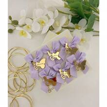 定制亚克力蝴蝶礼品标签，金玫瑰/金/银亚克力标签，个性化派对装饰，婚礼礼品标签，十五岁生日礼品标签，订婚礼品标签，新娘送礼会礼品标签，婴儿送礼会礼品标签，洗礼礼品标签，开斋节礼品标签，周年纪念礼品标签，婚礼派对标签，派对必备 - 多色 - 查看 11