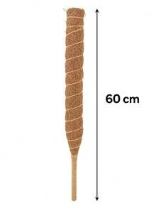 Tutor Suporte Flexível Planta Trepadeira de Fibra de Coco 60cm e 80cm - Guia de Vaso para Jardinagem - Marrom - Visão 11