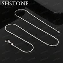Dây chuyền mắt xích hộp 1mm bằng bạc sterling 925 mạ vàng 18K, nhiều lựa chọn kích thước: 16/18/20/22/24/26/28/30 inch, dây chuyền tự làm sáng tạo, unisex, trang sức cưới/đính hôn thời trang, dây chuyền mắt xích vàng. - vàng - Xem 3