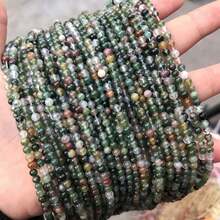 15 英寸 3 毫米天然石圆珠，虎眼石/紫水晶/石榴石/玛瑙等天然材料，多色脉轮疗愈石，适合 DIY 珠宝制作/手链/项链