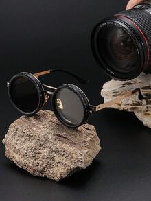 9-Level Adjustable Brightness Handmade Sunglasses, Suitable For Daily Commute, Fishing, Lightweight & Breathable, Unisex, Vintage Solid Color