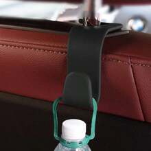4pcs/2pcs Car Hooks, Strong And Sturdy Small Hidden Hooks, Multi-Functional Storage Hooks For Back Seat - Black - View 2