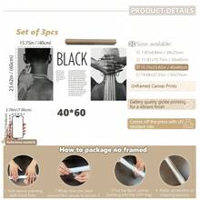 3pcs/Set, Canvas Hanging Painting, Framed Wall Decoration, And Women Art, Back View, Modern Fashion, Bar, Cafe, Family And Dormitory Wall Decoration, Room Decoration, Living Room Decoration, Bedroom, Dining Room Kitchen Decoration, Home Decoration