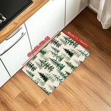 1pc Christmas Doormat, Drainage Mat For Kitchen, Living Room, Entryway, Balcony, Home Decor, Anti-Slip, Suitable For Cafe, Bar, Holiday, Party, Bedroom, Bathroom