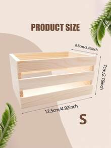 1/3 Stücke kleine Holzaufbewahrungsbox, geeignet für die Schreibtischorganisation, stapelbare Mini-Kunststoffaufbewahrungsbox, geeignet für Aufbewahrungsregale im Büro Zuhause, kleine Aufbewahrungskorb Behälter