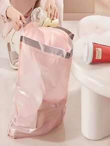 100/200pcs Thick & Durable Garbage Bags, Made Of Polyethylene Material, Suitable For Bathroom, Sturdy & Leak-Proof, Can Hold Wet Trash, Ideal Choice To Keep Bathroom Clean, Widely Loved By Households. - Multicolor - View 6