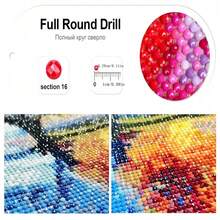 Animal Diamond Art Painting Kit Crafts Stickers Cartoon Cute Cat Flower Charming Accessories Mosaic Sets Embroidery Rhinestone 5D DIY Cross Stitch Kits Home Wall Decor Toys Holidays Gift