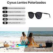 Lentes de Sol para Mujeres, Lentes Polarizados Mujeres Lente Retro Protección UV para Conducir, Viajar, Compras - azul - Ver 5