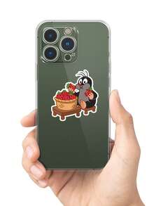 40pcs Cute Mole Cartoon Stickers, Reusable Paper Stickers Suitable For DIY Scrapbooking, Notebooks, Laptops And Computer Decoration - Multifunctional Craft Accessories Containing Funny Food, Animal And Activity Patterns, Fun Stickers, Ideal For Winter And New Year. - Multicolor - View 8