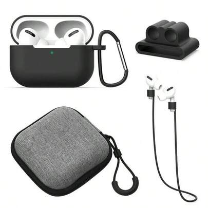 5-In-1 Protective Case Set Compatible With Apple 1/2/3/Pro/Pro 2, Wireless Bluetooth Earphone Accessories, Holiday Gift