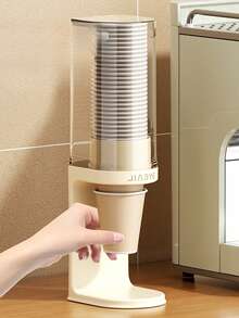 1PC Countertop Cup Dispenser, Bathroom Cup Holder, Household Coffee Cup Storage Rack, Water Cooler Cup Holder, Suitable For Homes, Offices, Hospitals, And Gyms (Is A Countertop Dispenser, Not A Rack Dispenser)