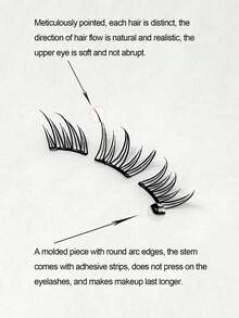 60 ciuffetti di nuove ciglia finte blu estive di , stile sognante e fresco come l'oceano, ciuffetti singoli arricciati e segmentati, leggeri e sottili senza colla.