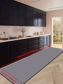 1入組矽膠廚房地墊，具有精緻的純色設計，防疲勞和緩衝，吸水快乾，底部有防滑橡膠，適用於廚房、浴室、門廳、洗衣間等場所，裝飾房間