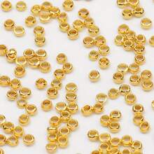 200pcs Zinc Alloy Crimp Beads - DIY Jewelry Making Stopper Beads Set