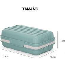 ón de Viaje, Bandeja deón de Baño Portátil con Bandeja Adecuada para Baño, Gimnasio (Gris) - Azul - Ver 10