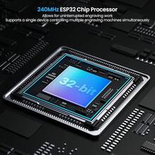 LONGER Laser Engraver Ray5 10W, 60W DIY Laser Cutter And Laser Engraving Machine With 3.5" Touch Screen,0.06mm Laser Spot 10000mm/Min, Offline Usage CNC Laser Engravers For Wood Metal Acrylic Glass