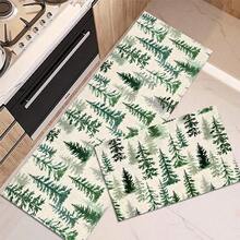 1pc Christmas Doormat, Drainage Mat For Kitchen, Living Room, Entryway, Balcony, Home Decor, Anti-Slip, Suitable For Cafe, Bar, Holiday, Party, Bedroom, Bathroom