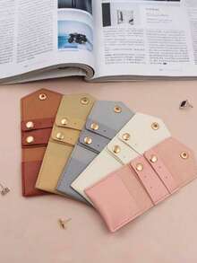 1pc Portable Multi-Function Small Jewelry Roll Bag, Makeup Bag, Mini Newspaper Envelope Earring Ring Necklace Storage Bag, Cosmetic Bag, Travel School Stationery Travel Essential Cosmetic Bag, Holiday Essential, Back To School Makeup Organizer, Cosmetic Storage Box