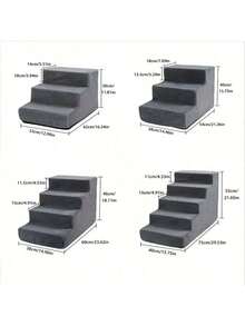 درج حيوانات أليفة قابل للتعديل من الدرجة الممتازة مصمم للكلاب والقطط - مع قاعدة مانعة للانزلاق وغطاء قابل للإزالة للتنظيف السهل، حل تسلق خفيف الوزن لجميع الأعمار، درج حيوانات أليفة ب- 2/3/4/5 خطوات كرسي أريكة غير قابل للانزلاق متين حامل سرير قابل للفك وغسيل، رعاية المفاصل للحيوانات الأليفة المسنة، مساعد التنقل للحيوانات الأليفة المصابة، رعاية الحيوانات الأليفة ذوي المشاكل في التنقل - متعدد الألوان - مشاهدة 4