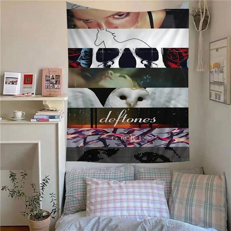 Collage Art Tapestry -  Inspired Design For Bedroom, Living Room Decor, Adds Unique Style And Creativity To Your Space - Multicolor - View 1