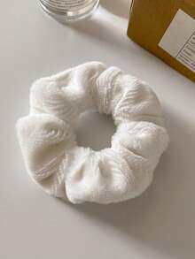 Autumn And Winter New Plush Large Loop Hair Tie That Doesn't Damage Hair, Soft And Thick Fluffy Ponytail Fixed Leather Band Hair Accessory ,Ponytail Holders ,Hair Elastics ,Hair Rubber Bands ,Scrunchies ,Hair Rope