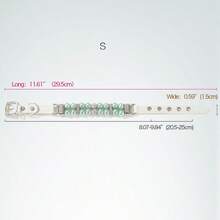 綠色人造珍珠寵物項圈合適適用於貓和小狗 - 綠色 - 查看 13