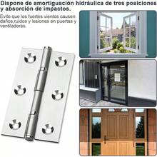 Bisagras para Puerta de Acero Inoxidable, 4 piezas Bisagras de puerta de hardware para puertas de armario (2,5 pulgadas) - 2 pulgadas - Ver 7