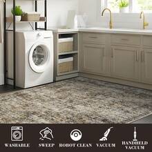 1pc Moroccan Vintage Floral - Classic Bohemian Area Rug, European & American - Rectangular Soft Faux Wool Washable Carpet, Suitable For Living Room, Bedroom, Entryway, Bathroom, Hallway, Patio, Kitchen, Indoor Outdoor, All Season Large Size Mat, Home Decor - Multicolor - View 8