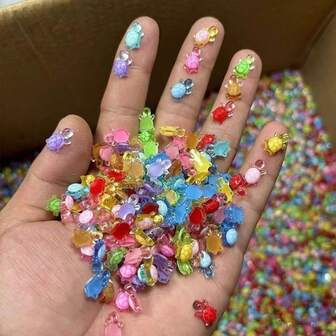 102/300/500 500 st mini-sköldpaddsfigurer, mini-sköldpaddsstatyer i hartsglitter, lämpliga för gör-det-själv-trädgårdsskulpturer av havsdjur, dockhus, akvariedekor, färgglada gör-det-själv-tillbehör med tecknade figurer, nagelkonst för sköldpaddor, små presenter till födelsedagsfester, bröllop, examen