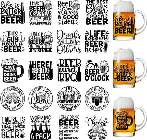 Shejdgart UV DTF Cup Wrap - 20 Sheets Halloween Bow UV DTF Cup Wraps For 16 OZ Glass Mugs, Christmas Bows UVDTF Stickers, Ghost Pumpkin Bat Snowman Rub On Transfer Decals For DIY Water Bottles Crafts