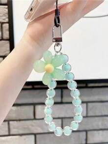 Pink Mobile Phone Lanyard, Korean Pearl Flower Decoration, Key Chain Key Chain Bag Pendant Bag Pendant Bag Ornaments Chain Bag Hanging Ornaments, Suitable For Mobile Phones, Bags, Key Chains, Etc. Suitable For Girls, Women, College Students, New Employees, White-Collar Women Gift Accessories Decoration. Car Pendants, Women'S Key Chains, Key Pendants,