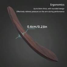 1 pieza Reposabrazos de madera de palo de rosa, ébano, madera roja con partes adhesivas antideslizantes, soporte de mano de madera duradero y fácil de limpiar para guitarras acústicas y clásicas, para mayor comodidad, color aleatorio