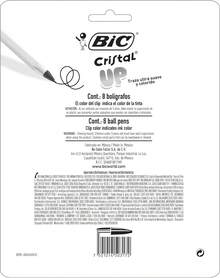 BIC, Bolígrafo de Punto Grueso, Escritura Suave y Fluida, Cristal UP Pastel, Surtido de Colores Pastel, Ideal para Lettering y Notas Creativas, Plumas de 1.2 mm, 8 piezas - 1 - Ver 6