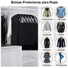 ¡RecomendadoMADIOLA – Portatrajes Bolsas Colgantes para Trajes, Sacos, Chamarras, Camisas, Blusas, Vestidos. Portador de Ropa para Viaje. Protector de Ropa con Ventana para closet. Funda de Ropa (set 2: 100x60cm)¡Top de Temporada - Novia_Blanco - Ver 7