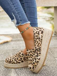 Sandalias de cuña tejidas a mano para mujer para exteriores, nuevos zapatos planos de estilo bohemio con plataforma y suela gruesa de moda