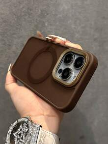 VOUVI Ốp lưng điện thoại chống sốc, từ tính, mờ đính đá lấp lánh, tương thích với iPhone 17 16 15 14 13 12 11 Pro Max, cũng như 17 Air 16 15 14 Plus. Phụ kiện điện thoại cao cấp dành cho nam và nữ, ốp lưng cơ bản, quà tặng mùa xuân, sinh nhật, kỷ niệm. - Nâu sẫm - Xem 9