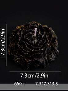 1pc Peony Flower Candle, Gold Rose Peony Candle, Fragrant Wax Candle, Suitable For Valentine's Day/Gifts/Home Decor