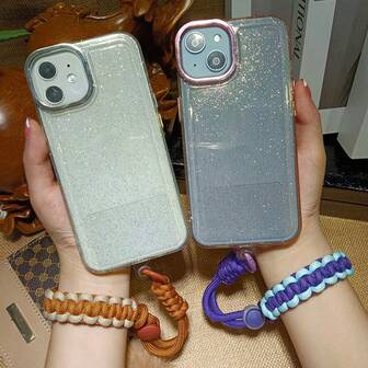 Adjustable Woven Lanyard Phone Strap, Short Wrist Style, Durable For Outdoor Sports & Travel