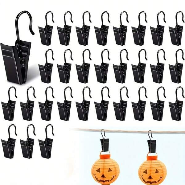 [Guirlandes lumineuses] 10 pièces/20 pièces Guirlandes lumineuses à pince en métal, décoration intérieure et extérieure, décoration de fête, Noël