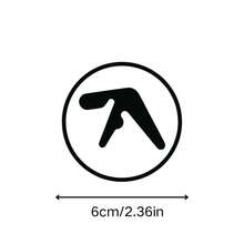 [Aphex Twin Logo Vinyl Sticker] Aphex Twin Logo Waterproof Vinyl Sticker - Durable Indoor/Outdoor Sticker For Car, Laptop, Water Bottle | Glossy Finish, Mechanical Sticker | Retro Style Sticker | Durable Vinyl Sticker School Supplies - Multicolor - View 6