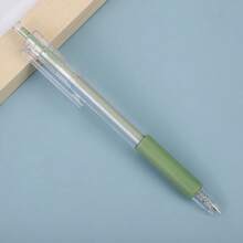 1 pieza Cuchillo de utilidad de arte con estilo de empuje, juego de cuchillos de arte para álbum de pegatinas, herramienta de corte, cuchillo de utilidad, cuchillo de letras, suministros de manualidades y artesanía para estudiantes (Aviso: El cuchillo de pluma no puede reemplazar a un cuchillo, pertenece a los suministros de papelería, no es afilado)