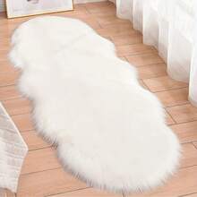 1pc Super Soft Faux Fur Area Rug - Plush, Washable Carpet For Living Room, Bedroom And Home Decor - Perfect Christmas Gift, Suitable For Living Room Carpet, Thick Autumn/Winter Rug, Fluffy Carpet, Thick Rug Kitchen Rug