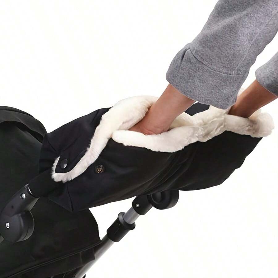 1pc Baby Stroller Windproof Gloves, Anti-Freeze Stroller Handle Mittens, Warm Gloves For Cold Weather - Multicolor - View 1