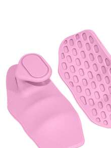 1 Paar rutschfeste Silikon Gewichthebe-Handschuhe für Männer und Frauen - Pink und Grau strukturierter Griff für Hantelstangen, strapazierfähige Fitness-Trainingshandschuhe für Kniebeugen, Bankdrücken, Kreuzheben, Griffkraft-Training, stilvolles Design, hochwertige Verarbeitung